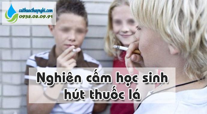 nghiêm cấm học sinh hút thuốc lá